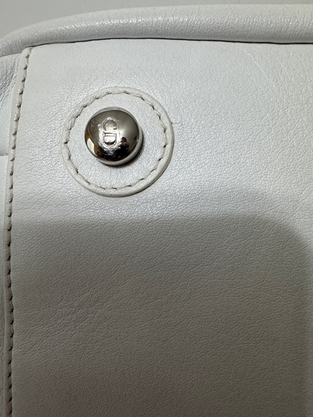 Dior La Trente Leather rufffle Shoulder Bag w/ silver Chain Handles w COA in EUC - Picture 8 of 17